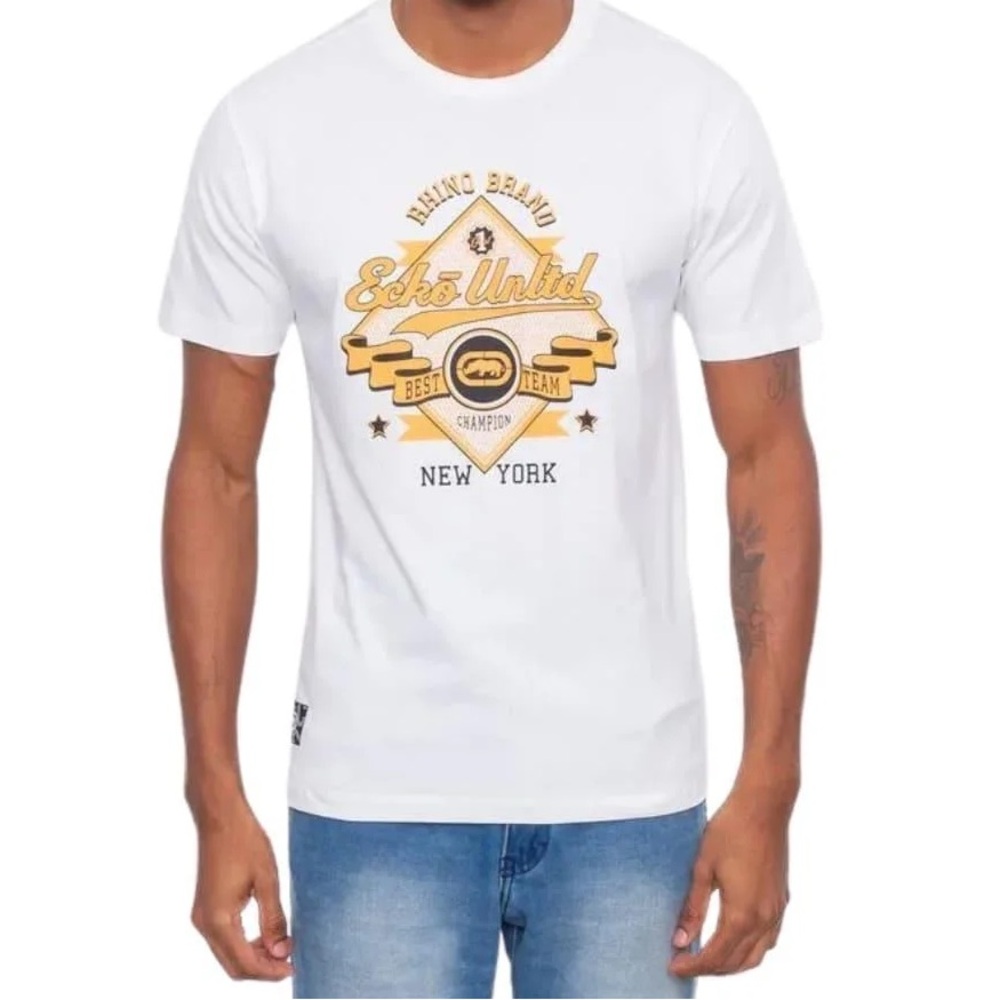 Ecko‎ Unltd. Vintage “Best Team Champion New York” T-Shirt 🖤🦏